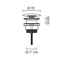 Catalano Слив для раковины без перелива, цвет белый матовый - Gidratop.ru изображение