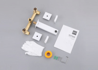 Смеситель ABBER Daheim AF82122W для раковины скрытого монтажа, белый матовый - Gidratop.ru изображение