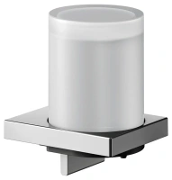 Дозатор для жидкого мыла с держателем Keuco Edition 90 19152019000 Square, хром - Gidratop.ru изображение