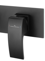 Смеситель для раковины встраиваемый WONZON & WOGHAND FIT, Черный матовый (WW-88869009-MB) - Gidratop.ru изображение