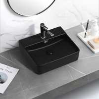 Раковина накладная ABBER Rechteck AC2203MB черная матовая - Gidratop.ru изображение