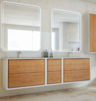 Зеркало со встроенной LED подсветкой 54355, 74х90 - Gidratop.ru изображение