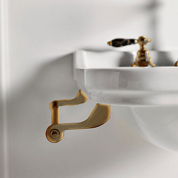 Полотенцедержатель боковой для раковин, 40см, цвет бронза