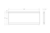 Передняя панель для акриловой ванны CEZARES EMP-150-SCR-W37 - Gidratop.ru изображение