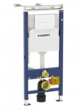 Инсталляция Geberit Duofix Delta Платтенбау 458.125.11.1 4 в 1 для унитаза с кнопкой смыва