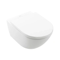 Подвесной унитаз Villeroy&Boch Subway 3.0 4670T901 Universo TwistFlush безободковый, с сиденьем микролифт, альпийский белый - Gidratop.ru изображение