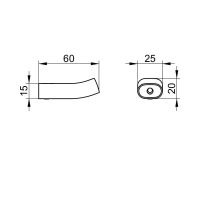 Крючок для полотенца Keuco Edition 400 11514130000, хром черный шлифованный - Gidratop.ru изображение