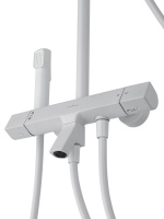 Душевая система с термостатом WONZON & WOGHAND The ONE, Белый матовый (WW-B3094-MW) - Gidratop.ru изображение