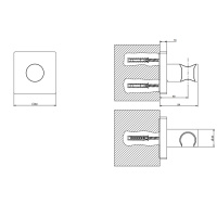 GESSI Rilievo держатель неподвижный для душевой лейки., цвет: хром - Gidratop.ru изображение