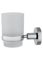 Стакан для зубных щеток с держателем WONZON & WOGHAND EASY, Хром (WW-8121) - Gidratop.ru изображение