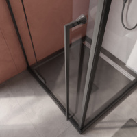 Душевой уголок Cezares LINER-A-1-90-C-NERO-L - Gidratop.ru изображение