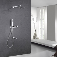 Душевая система ABBER Rund AF8717 скрытого монтажа с изливом, хром - Gidratop.ru изображение