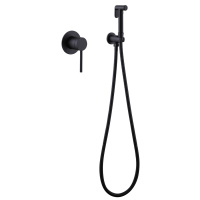 Смеситель ABBER Emotion AF8825B с гигиеническим душем, черный матовый - Gidratop.ru изображение