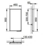 Зеркало Keuco Royal Lumos с подсветкой, 460 x 850 x 60 мм, 14597171000 - Gidratop.ru изображение