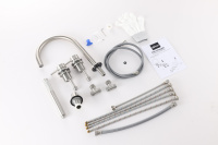 Смеситель ABBER Wasser Kreis 316 AF8113BST на борт ванны, сталь брашированная - Gidratop.ru изображение