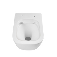 Унитаз подвесной Idea VT1-33 безободковый, цвет белый, ультратонкое soft-close сиденье - Gidratop.ru изображение