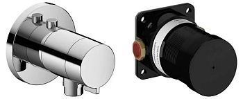 Смеситель Keuco IXMO_Solo, для душа с термостатом, хром, 59554010021