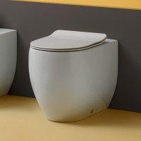 унитаз приставной 56см, цвет: белый - Gidratop.ru изображение