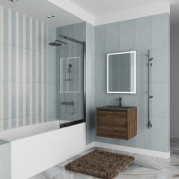 Ванна акриловая Vincea VBT-2S170-FR с каркасом 1700*750*440, пристенная, цвет белый - Gidratop.ru изображение