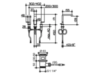 Смеситель Keuco Edition 300 53015 010000 для раковины с донным клапаном - Gidratop.ru изображение