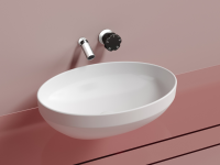 Умывальник чаша накладная овальная (цвет Белый Матовый) Element 502x363x145мм - Gidratop.ru изображение