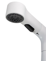 Смеситель для раковины с выдвижным изливом WONZON & WOGHAND, Белый матовый (WW-121B108-MW) - Gidratop.ru изображение