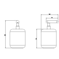 Gessi Goccia дозатор для жидкого мыла настольный, цвет: хром/белый - Gidratop.ru изображение