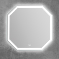 Зеркало со встроенным светильником, сенсорным выключателем и подогревом SPC-OTT-800-800-LED-TCH-WARM, 12W, 220-240V, 800x30x800 - Gidratop.ru изображение