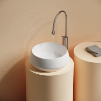 Раковина CERAMICANOVA Maya накладная круглая 400x400x140 белый CN12004 - Gidratop.ru изображение