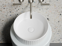 Умывальник чаша накладная круглая (цвет Белый Матовый) Element 360x360x115мм - Gidratop.ru изображение