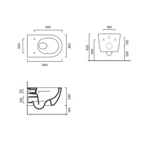 Catalano Sfera Унитаз подвесной 55*35, безободковый, цвет белый матовый - Gidratop.ru изображение