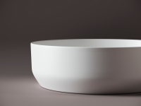 Умывальник чаша накладная круглая (цвет Белый Матовый) Element 390x390x120мм - Gidratop.ru изображение