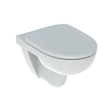 Подвесной безободковый унитаз Geberit Selnova, крышка микролифт, белый, 501.751.00.1