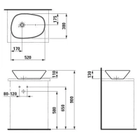 Раковина Laufen Palomba 8.1680.2.000.112.1 - Gidratop.ru изображение