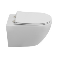 Унитаз подвесной безободковый с сиденьем CEZARES STREAM CZR-2426-TH-TOR/SC - Gidratop.ru изображение