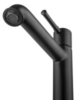 Смеситель для раковины высокий WONZON & WOGHAND TOR, Черный матовый (WW-88019073-MB) - Gidratop.ru изображение