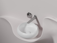 Умывальник чаша накладная круглая (цвет Белый Матовый) Element 360x360x120мм - Gidratop.ru изображение