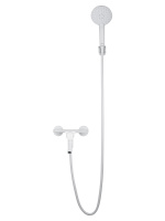 Смеситель для ванны с душем WONZON & WOGHAND CLICK, Белый матовый (WW-FE05L221-MW) - Gidratop.ru изображение