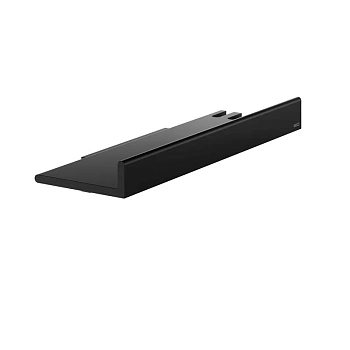Полка для душа Keuco Reva 12858370000, с крючками, цвет черный матовый