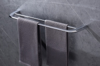 Полотенцедержатель двойной ABBER Nord AA1553 хром - Gidratop.ru изображение