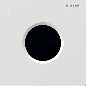 Клавиша смыва Geberit Sigma 116.031.11.5 Type 01, бесконтактная, сенсорная, для писсуара, работа от батарей, белый