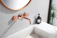 Смеситель ABBER Wasser Kreis AF81122RG для раковины скрытого монтажа, розовое золото - Gidratop.ru изображение