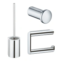 Набор аксессуаров для ванной комнаты Keuco Plan 19701011490 2+1, хром - Gidratop.ru изображение
