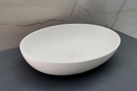 Раковина накладная ABBER Stein AS2635 белая матовая - Gidratop.ru изображение