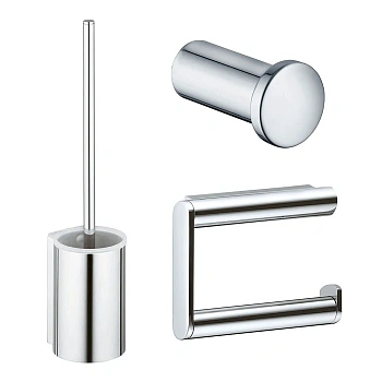 Набор аксессуаров для ванной комнаты Keuco Plan 19701011490 2+1, хром