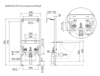 Система инсталляции для подвесных  биде, арт.CN122001 - Gidratop.ru изображение