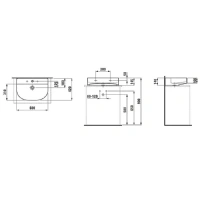 Раковина накладная Laufen Sonar 8.1634.2.000.104.1 60 см, цвет белый - Gidratop.ru изображение