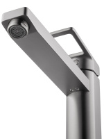 Смеситель для раковины высокий WONZON & WOGHAND FRAME, Темный графит (WW-88239010-BGM) - Gidratop.ru изображение