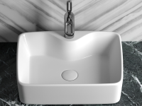 Умывальник чаша накладная прямоугольная Element 480x370x130мм - Gidratop.ru изображение