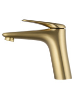 Смеситель для раковины WONZON & WOGHAND Elbe, Брашированное золото (WW-A41222-BG) - Gidratop.ru изображение